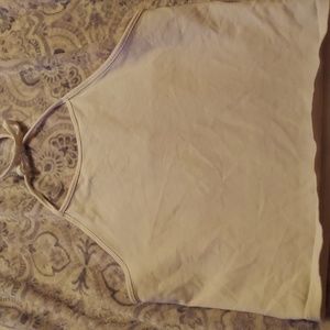 Brandy Mellville cropped white halter top